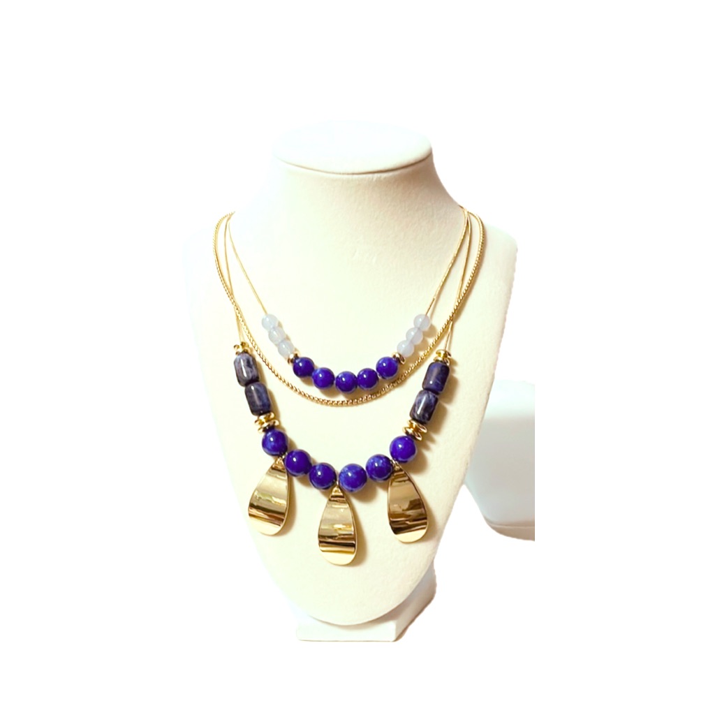 Halogen Three-Tiered Necklace